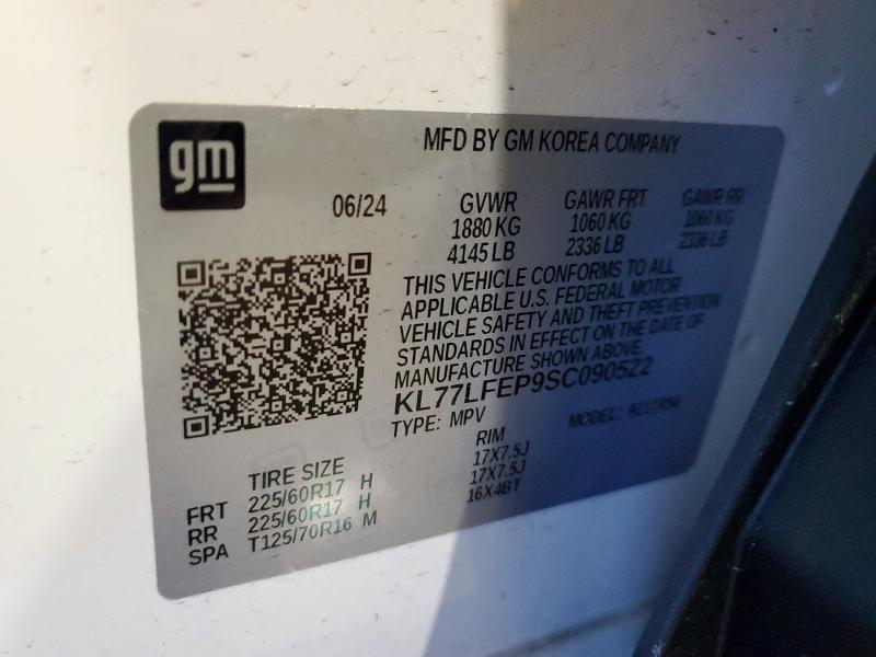 Photo 14 from auction – 2025 CHEVROLET TRAX LS with VIN KL77LFEP9SC090522