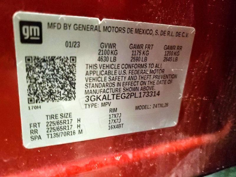 Photo 14 from auction – 2023 GMC TERRAIN SL with VIN 3GKALTEG2PL173314