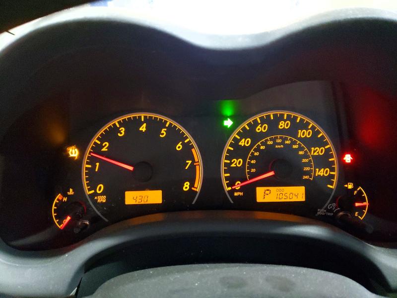 Photo 9 from auction – 2009 TOYOTA COROLLA BA with VIN 2T1BU40E79C042734