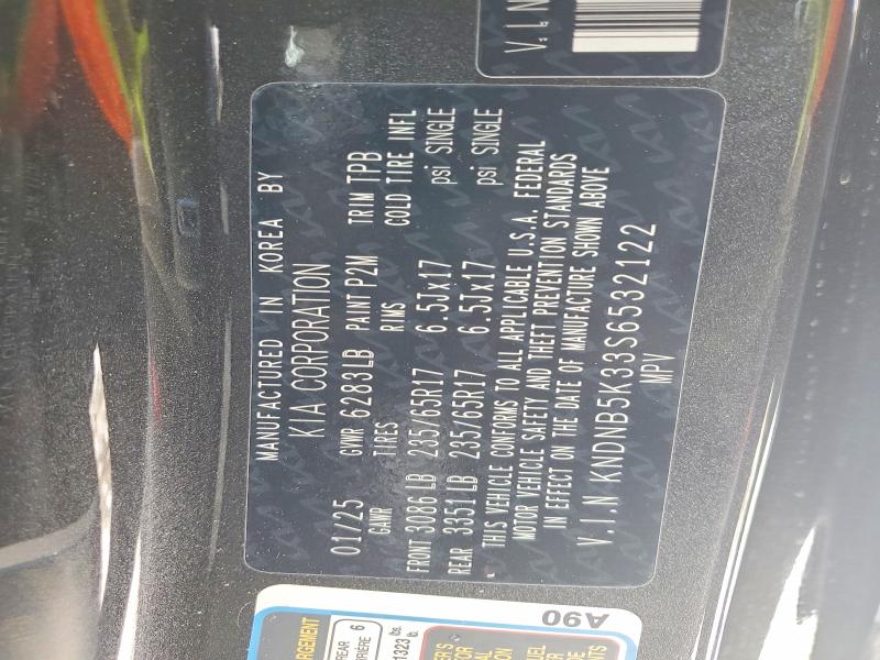 Photo 14 from auction – 2025 KIA CARNIVAL L with VIN KNDNB5K33S6532122