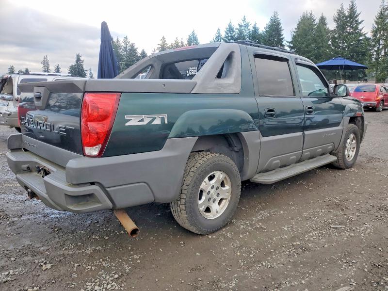 Photo 3 from auction – 2002 CHEVROLET AVALANCHE with VIN 3GNEK13TX2G128389