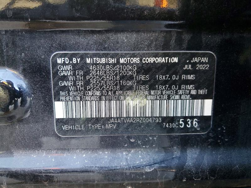 Photo 14 from auction – 2023 MITSUBISHI ECLIPSE CR with VIN JA4ATVAA2PZ004793