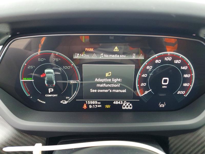 Photo 9 from auction – 2023 AUDI E-TRON GT with VIN WAUCJBFW6P7007471