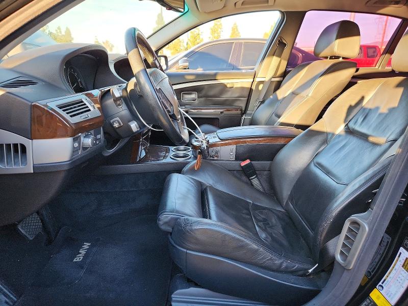 Photo 7 from auction – 2006 BMW 750 with VIN WBAHN83546DT38607