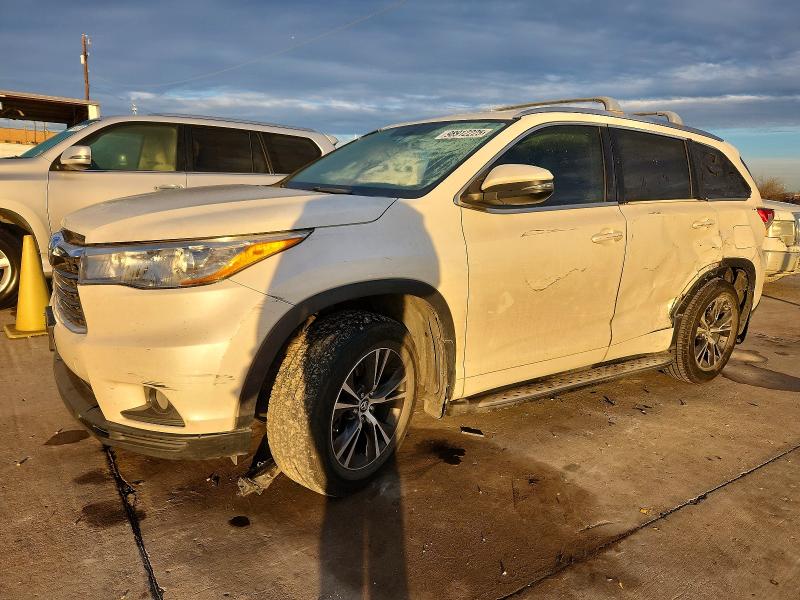 TOYOTA HIGHLANDER 2016 with VIN 5TDKKRFH7GS502340 - Photo from auction