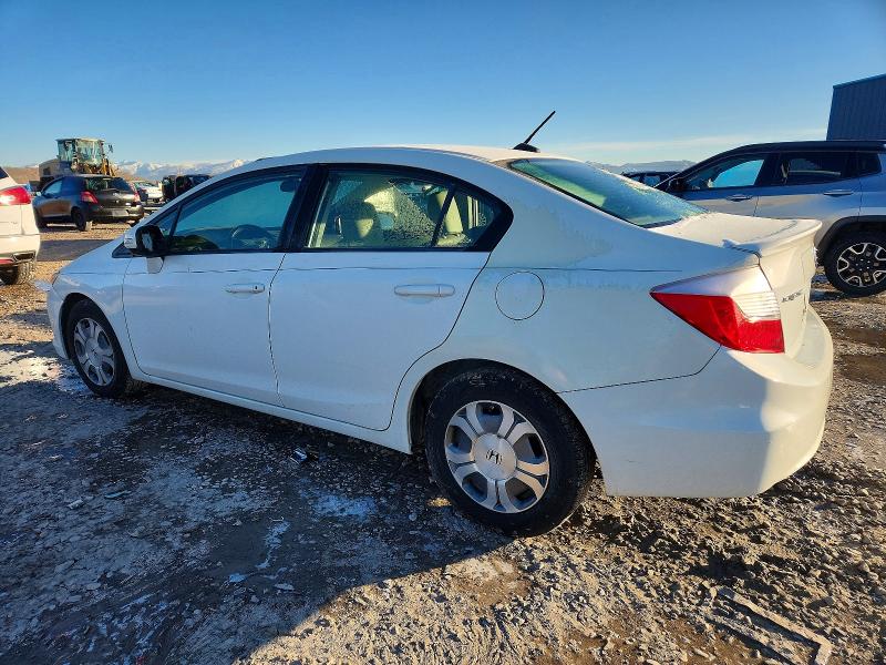 Photo 2 from auction – 2012 HONDA CIVIC HYBR with VIN JHMFB4F33CS007772