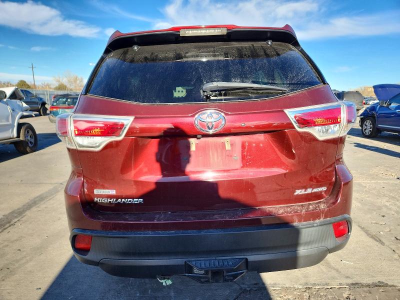 Photo 6 from auction – 2016 TOYOTA HIGHLANDER with VIN 5TDJKRFH9GS283960