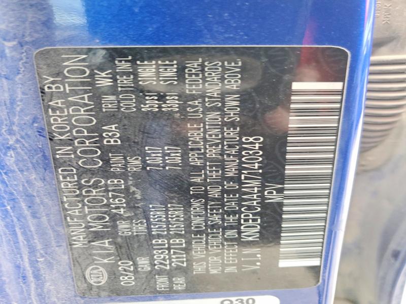 Photo 14 from auction – 2021 KIA SELTOS with VIN KNDEPCAA4M7140348