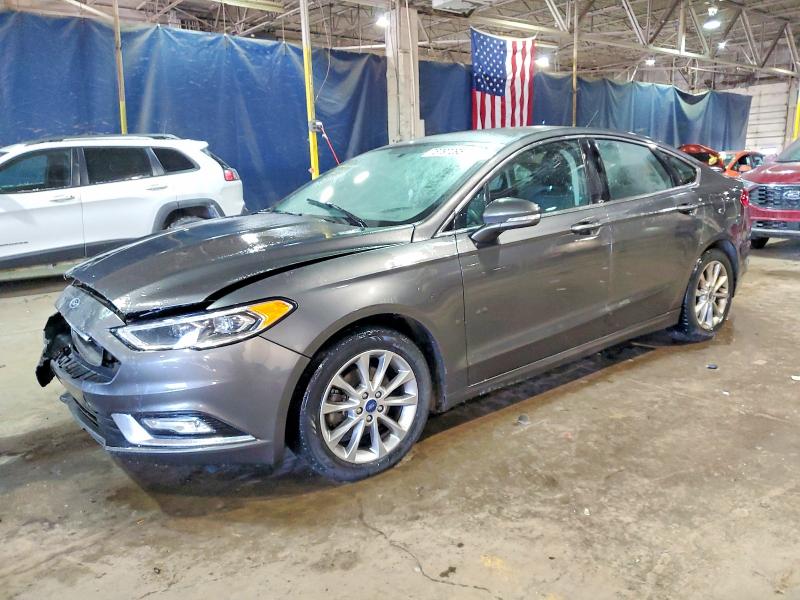 FORD FUSION SE 2017 with VIN 3FA6P0HD1HR348615 - Photo from auction