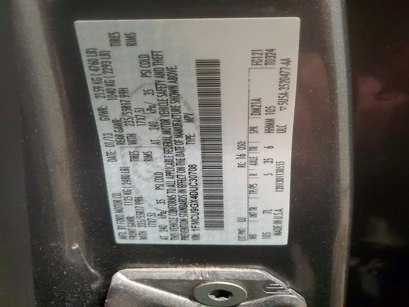 Photo 14 from auction – 2013 FORD ESCAPE SE with VIN 1FMCU9GX4DUC30708