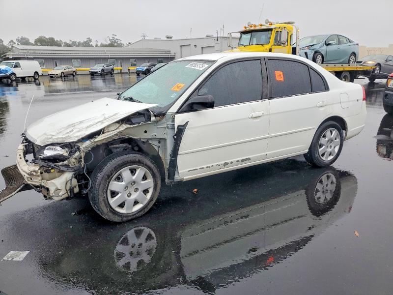 HONDA CIVIC LX 2002 with VIN 2HGES155X2H576656 - Photo from auction