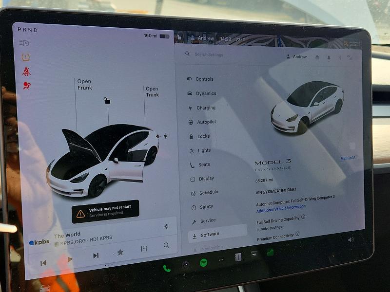 Photo 9 from auction – 2018 TESLA MODEL 3 with VIN 5YJ3E1EA1JF010593