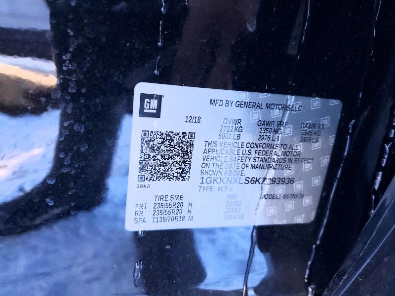 Photo 14 from auction – 2019 GMC ACADIA DEN with VIN 1GKKNXLS6KZ193936