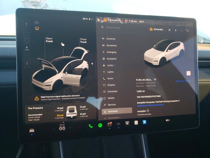 Photo 9 from auction – 2026 TESLA MODEL Y with VIN 7SAYGDEEXTF377485