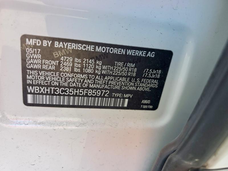 Фото 14 с аукциона – 2017 BMW X1 XDRIVE2 с VIN WBXHT3C35H5F85972