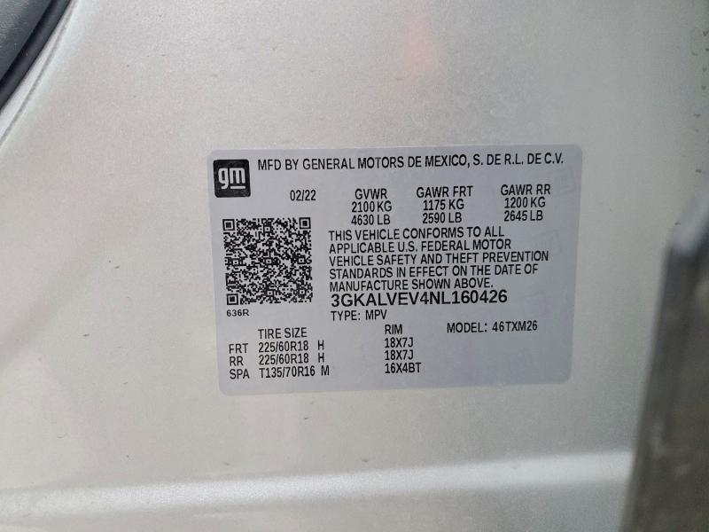 Photo 14 from auction – 2022 GMC TERRAIN with VIN 3GKALVEV4NL160426