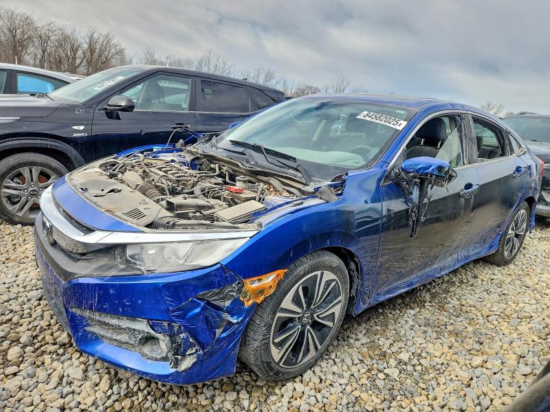 HONDA CIVIC EXL 2018 with VIN JHMFC1F71JX044124 - Photo from auction