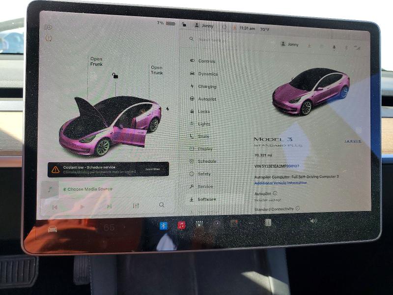 Photo 9 from auction – 2021 TESLA MODEL 3 with VIN 5YJ3E1EA2MF996107