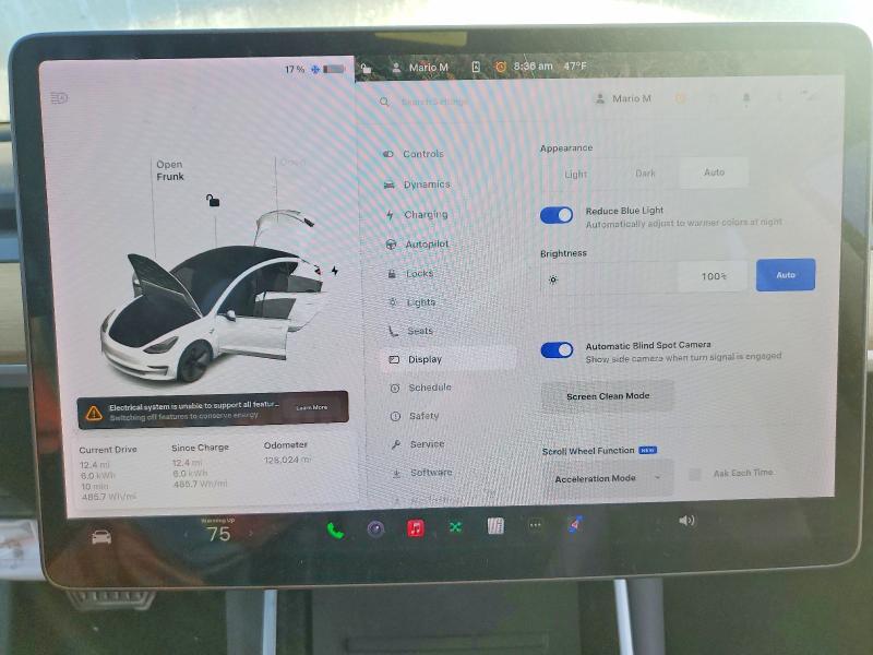 Photo 9 from auction – 2019 TESLA MODEL 3 with VIN 5YJ3E1EA0KF484939