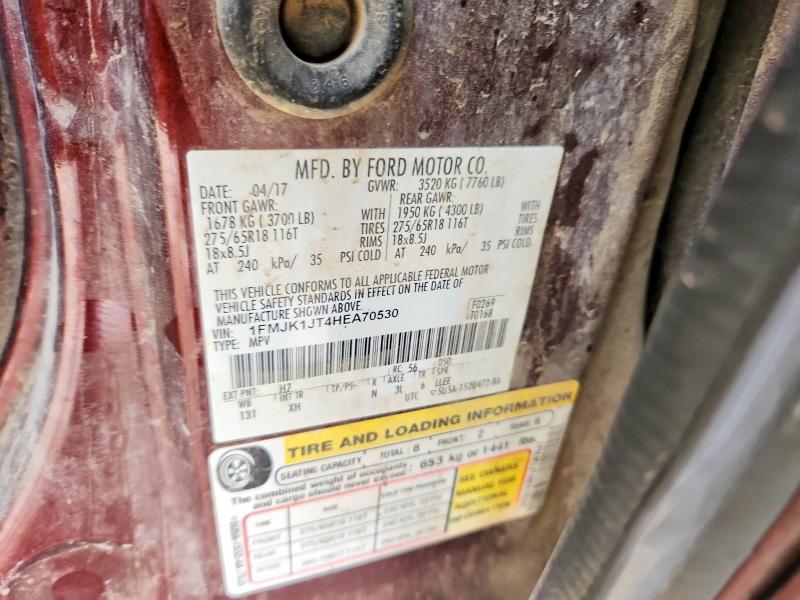 Photo 14 from auction – 2017 FORD EXPEDITION with VIN 1FMJK1JT4HEA70530