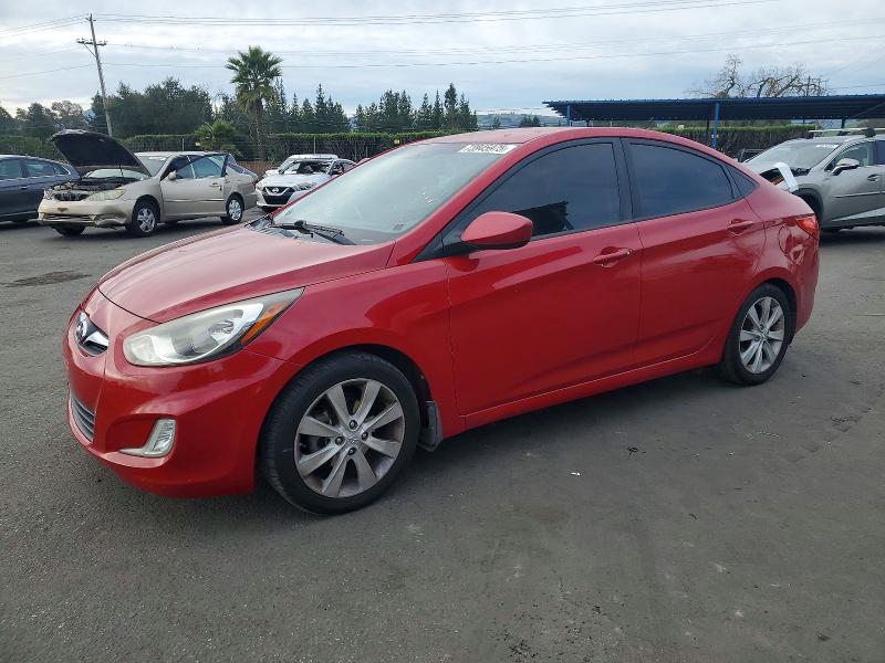 HYUNDAI ACCENT 2013 with VIN KMHCU4AE2DU302029 - Photo from auction