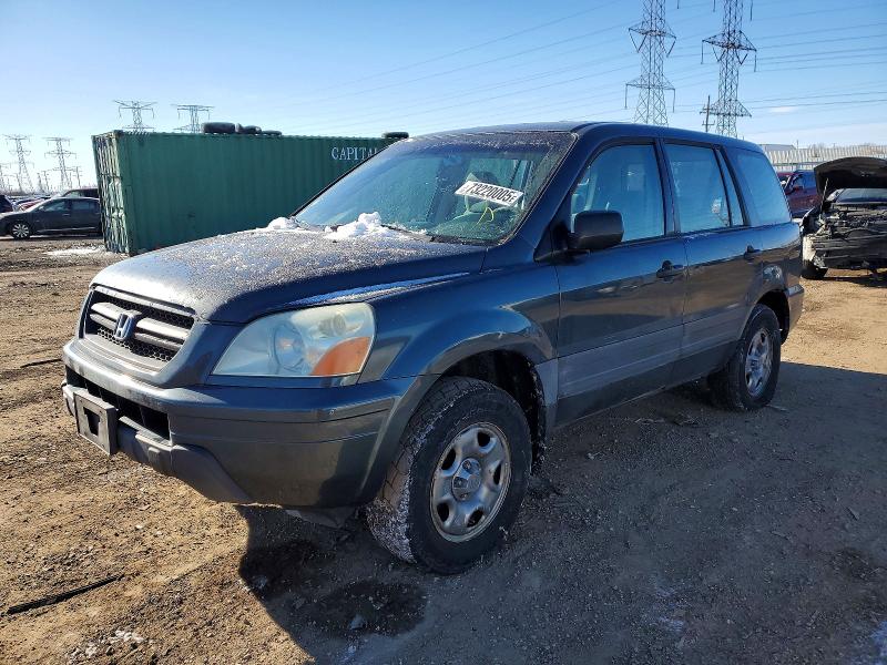 HONDA PILOT LX 2005 with VIN 2HKYF18155H553743 - Photo from auction
