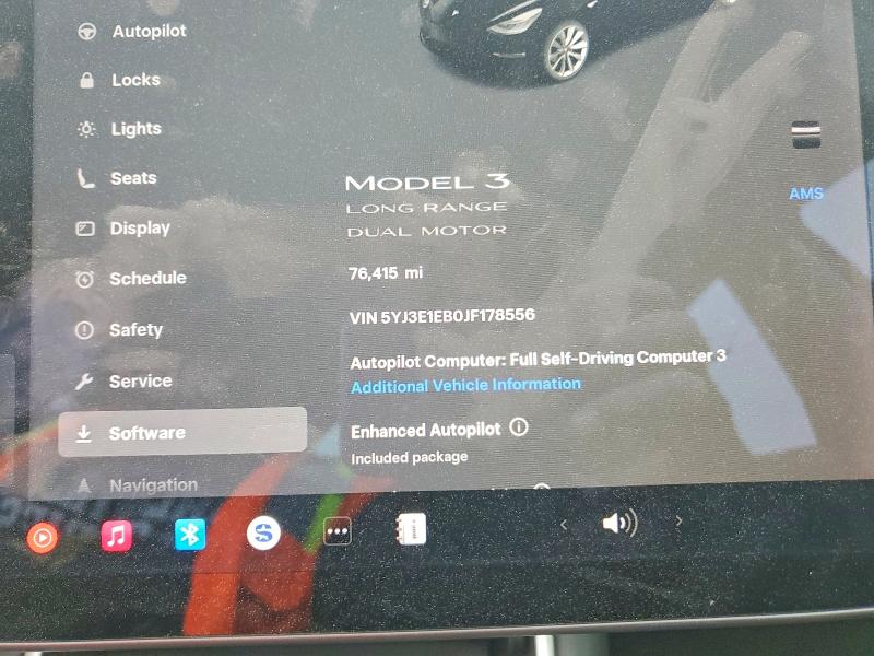 Photo 9 from auction – 2018 TESLA MODEL 3 with VIN 5YJ3E1EB0JF178556
