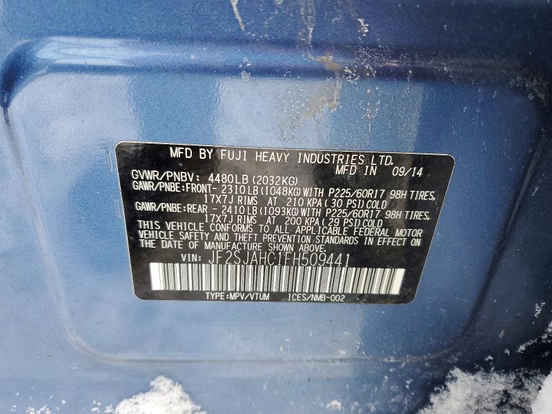 Photo 14 from auction – 2015 SUBARU FORESTER 2 with VIN JF2SJAHC1FH509441