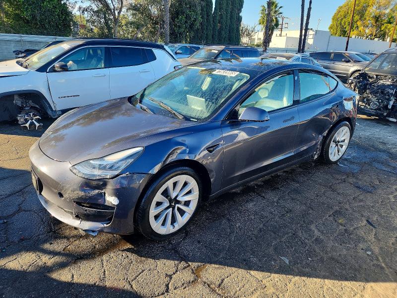 TESLA MODEL 3 2022 with VIN 5YJ3E1EB0NF259532 - Photo from auction