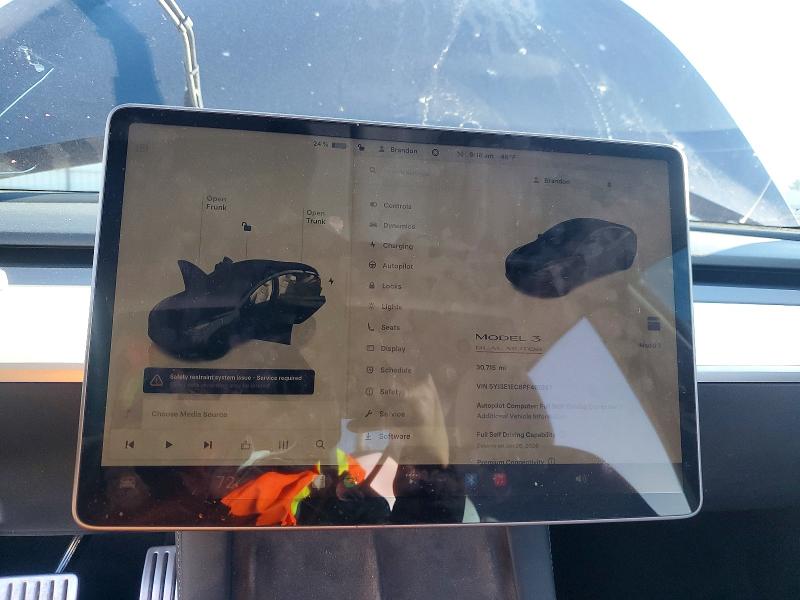 Photo 9 from auction – 2023 TESLA MODEL 3 with VIN 5YJ3E1EC8PF461367