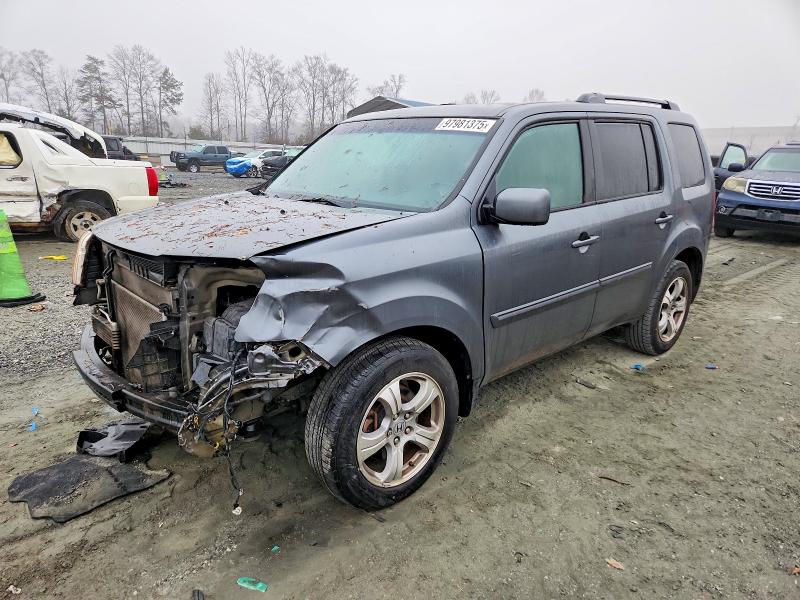 HONDA PILOT EXL 2013 with VIN 5FNYF4H59DB050282 - Photo from auction