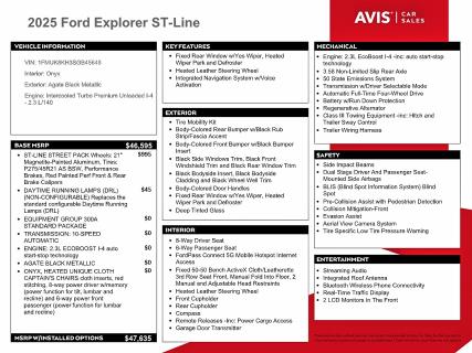 Photo 13 from auction – 2025 FORD EXPLORER with VIN 1FMUK8KH3SGB45648