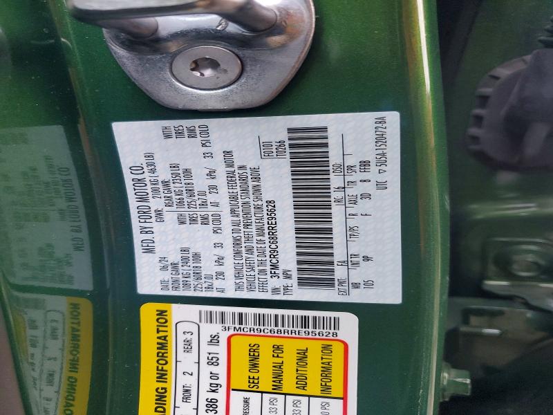Photo 14 from auction – 2024 FORD BRONCO SPO with VIN 3FMCR9C68RRE95628