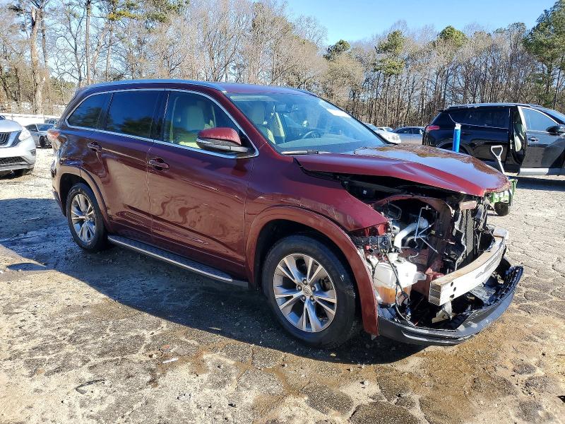 Photo 4 from auction – 2015 TOYOTA HIGHLANDER with VIN 5TDKKRFH4FS098184