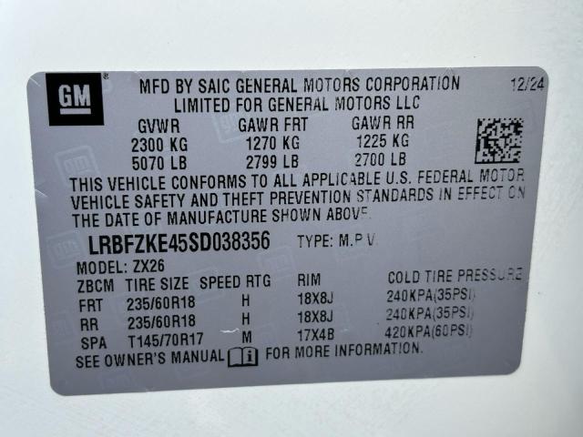 Photo 10 from auction – 2025 BUICK ENVISION P with VIN LRBFZKE45SD038356