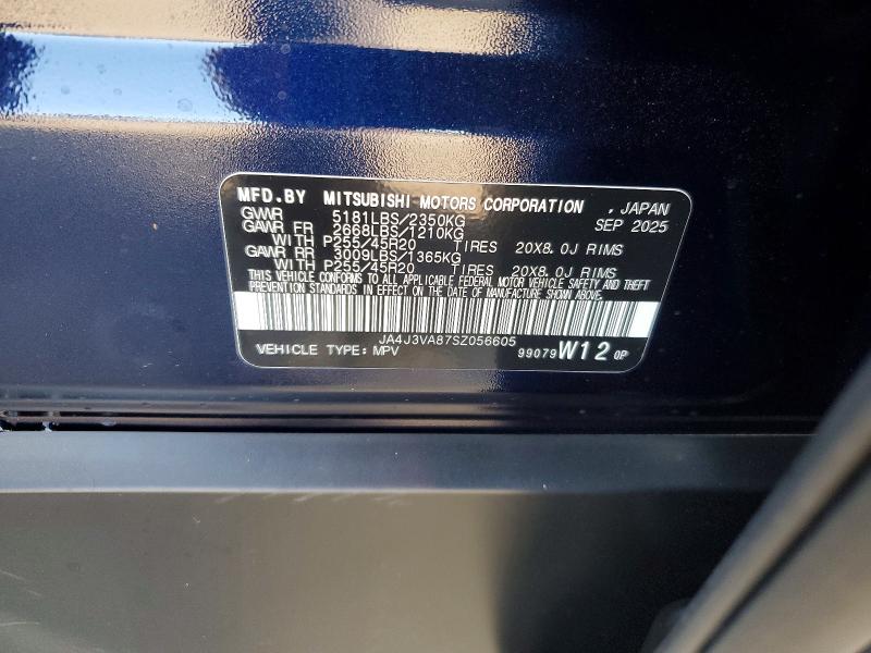 Photo 14 from auction – 2025 MITSUBISHI OUTLANDER with VIN JA4J3VA87SZ056605
