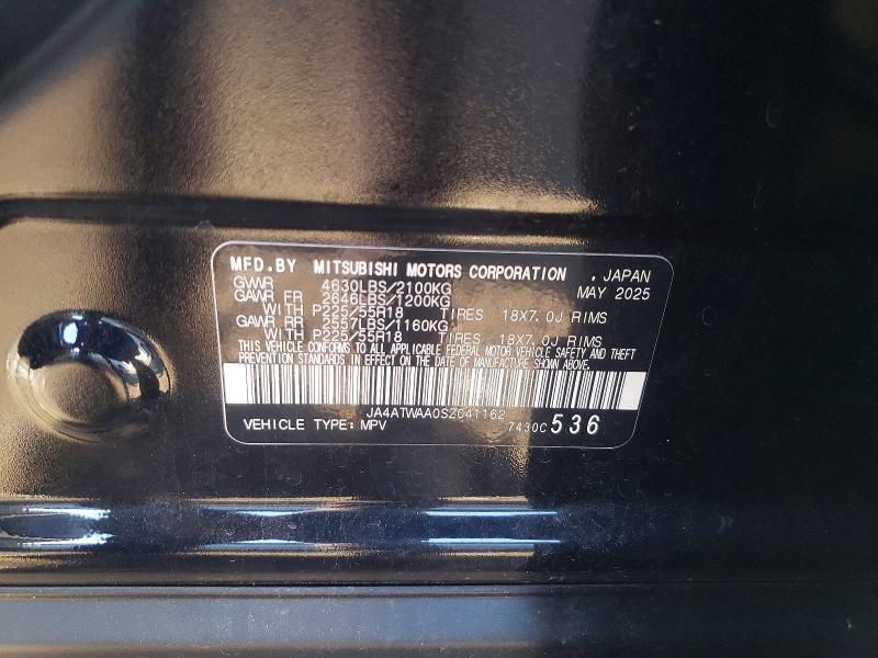 Photo 14 from auction – 2025 MITSUBISHI ECLIPSE CR with VIN JA4ATWAA0SZ041162