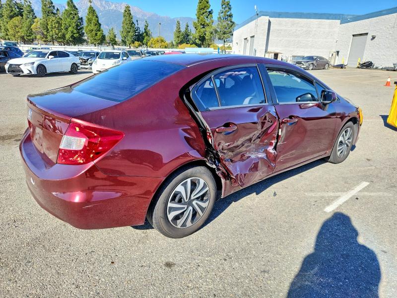 Photo 3 from auction – 2012 HONDA CIVIC LX with VIN 19XFB2F52CE340863