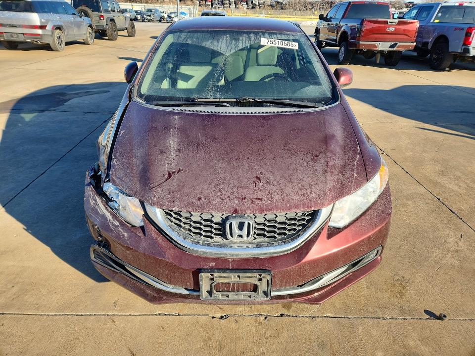 Photo 5 from auction – 2013 HONDA CIVIC LX with VIN 19XFB2F5XDE070458