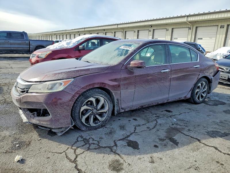HONDA ACCORD EXL 2016 with VIN 1HGCR2F89GA205236 - Photo from auction
