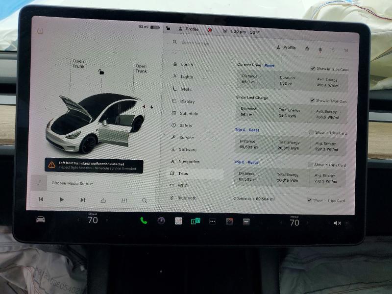 Photo 9 from auction – 2021 TESLA MODEL Y with VIN 5YJYGDEF2MF259373