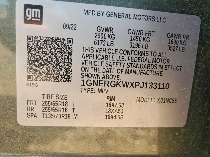 Photo 14 from auction – 2023 CHEVROLET TRAVERSE with VIN 1GNERGKWXPJ133110