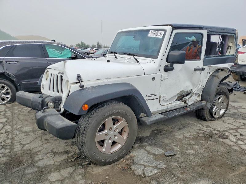 JEEP WRANGLER S 2015 with VIN 1C4AJWAG1FL522384 - Photo from auction