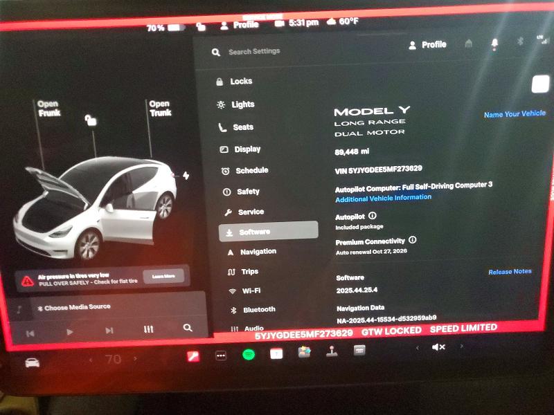 Photo 9 from auction – 2021 TESLA MODEL Y with VIN 5YJYGDEE5MF273629