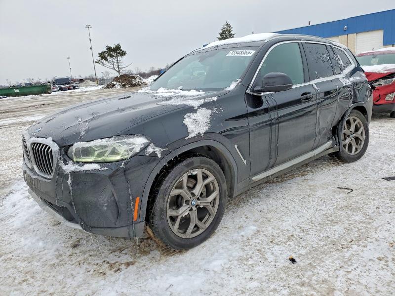 BMW X3 XDRIVE3 2022 with VIN 5UX53DP02N9M55508 - Photo from auction
