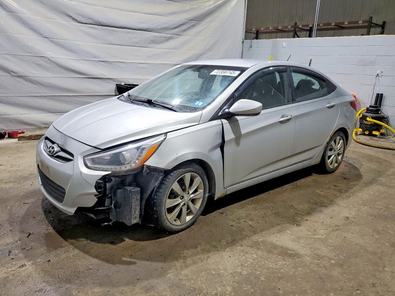 HYUNDAI ACCENT GLS 2014 with VIN KMHCU4AEXEU718072 - Photo from auction