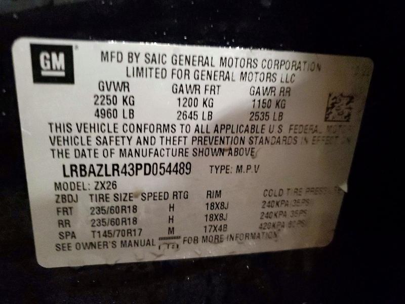 Photo 14 from auction – 2023 BUICK ENVISION P with VIN LRBAZLR43PD054489