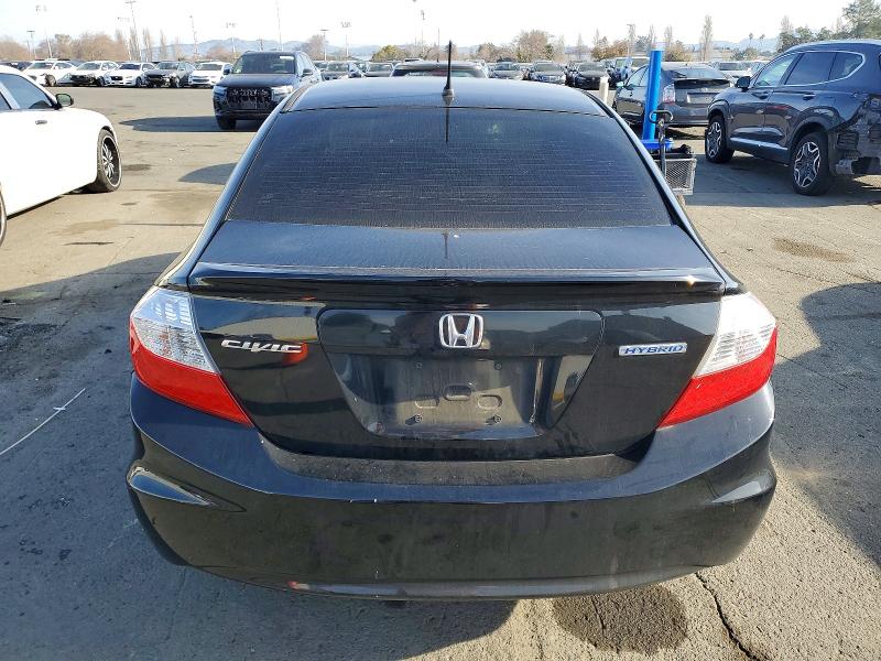 Photo 6 from auction – 2012 HONDA CIVIC HYBR with VIN JHMFB4F2XCS009722