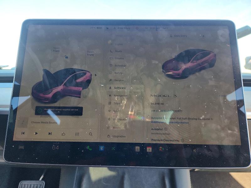 Photo 9 from auction – 2023 TESLA MODEL 3 with VIN 5YJ3E1EA6PF620577