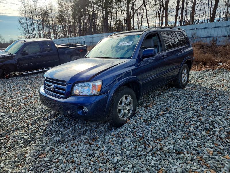 TOYOTA HIGHLANDER 2007 with VIN JTEGP21A270148525 - Photo from auction